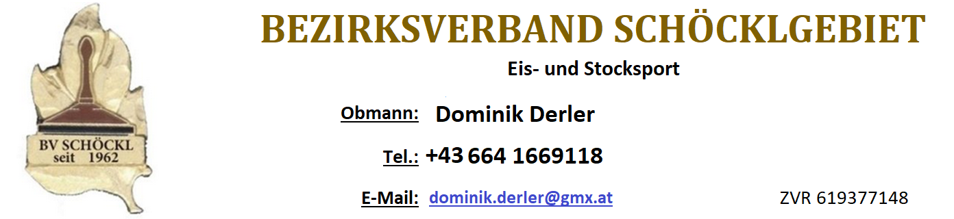 Mannschaftsmeldung BV Schöcklgebiet - Vorlage zum ausfüllen